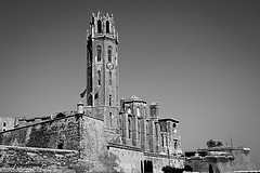 La Seu Vella de Lleida (b/n)