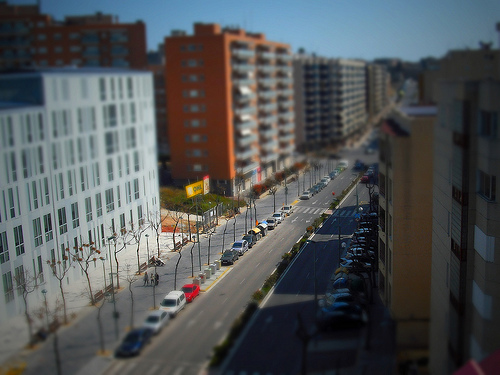 Avenida Catalunya (Tilt-Shift)