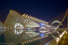 Ciudad de las Artes y las Ciencias de noche